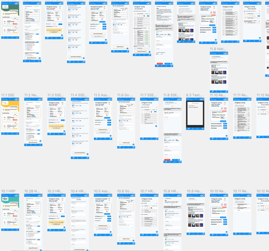 assess go figma mockups